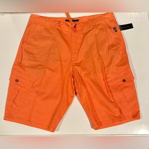 NWT Sean John Vibrant Orange Cargo Shorts, Men's 44B